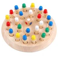 memory board kids wooden memory match stick chess fun color game puzzles color cognitive fun block party game intellectual toy