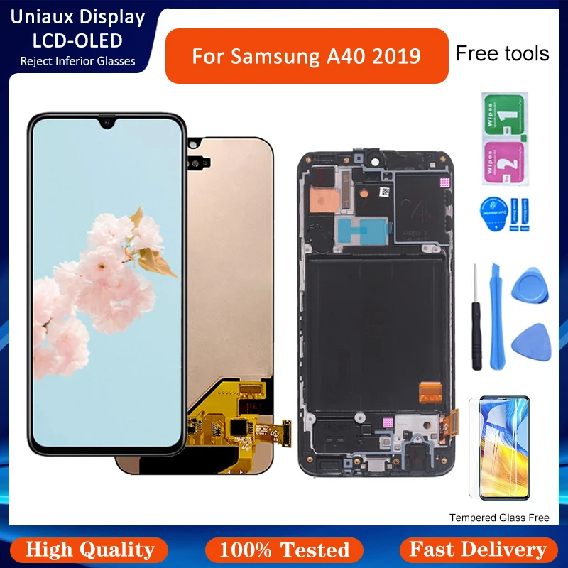 

ЖК-дисплей для Samsung Galaxy A40 2019 A405 SM-A405FN/DS A405F/DS A405FM/DS Incell сенсорный экран дигитайзер инструменты в сборе черный