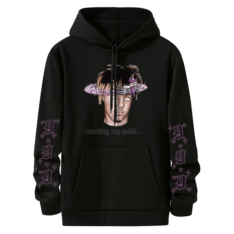 

Осенняя памятная Толстовка Juice wrld, толстовка с принтом рэпера, корейский Модный пуловер, Свитер оверсайз, унисекс, Джек