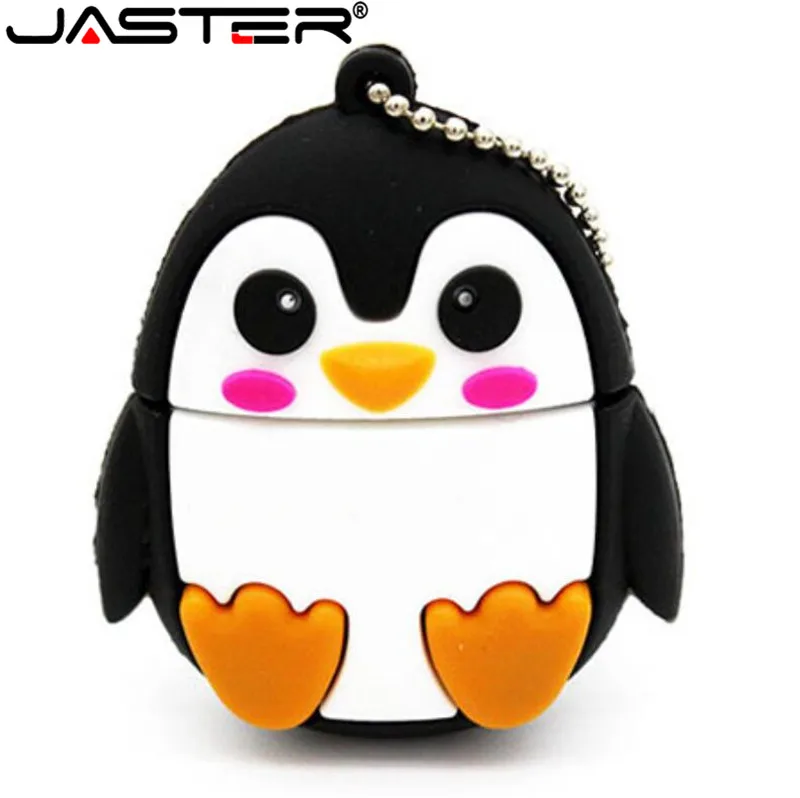 JASTER Лидер продаж! Милый мини флеш накопитель с рисунком пингвина флэш usb флешка 4