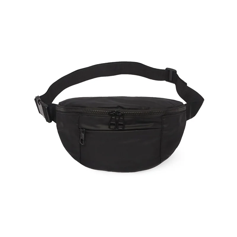 

Casual Fashion Men Waist Chest Bags Bag Solid Color Nylon Travel Belt Pack Male Fanny Pack Messenger Bag Men Hip Waist Packs