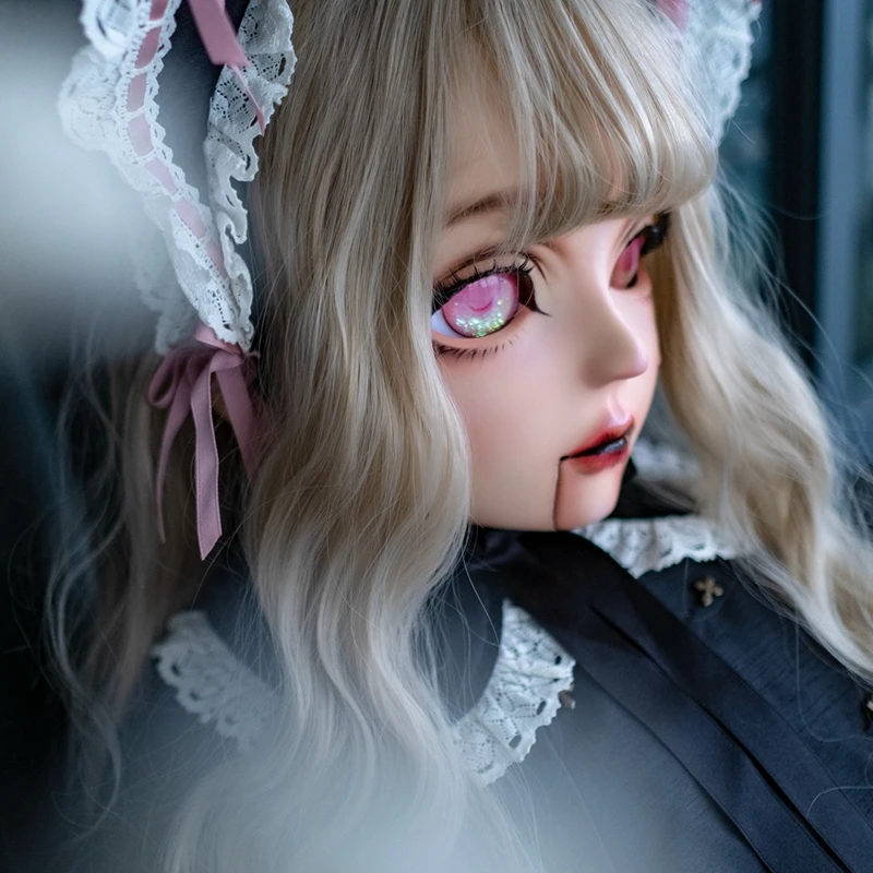 HIDOLLS 15) ручная работа женская девочка кремнезема Смола БДСМ секс Трансвестит кукольная Маска Косплей страшные BJD кигуруми маски