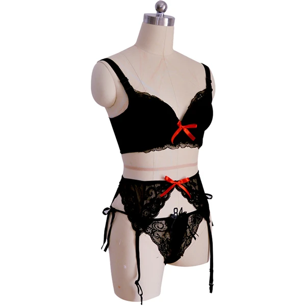 

Anime DATE A LIVE Tokisaki Kurumi Sexy Lingerie Set Cosplay Costume Black Women's underwear A