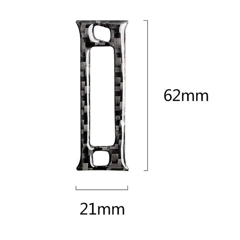 

NEW-for Infiniti Q50 Q60 13-19 Rear Seat Vent Air Outlet Cover Decoration Trim Decal Real Carbon Fiber Interior Accessories