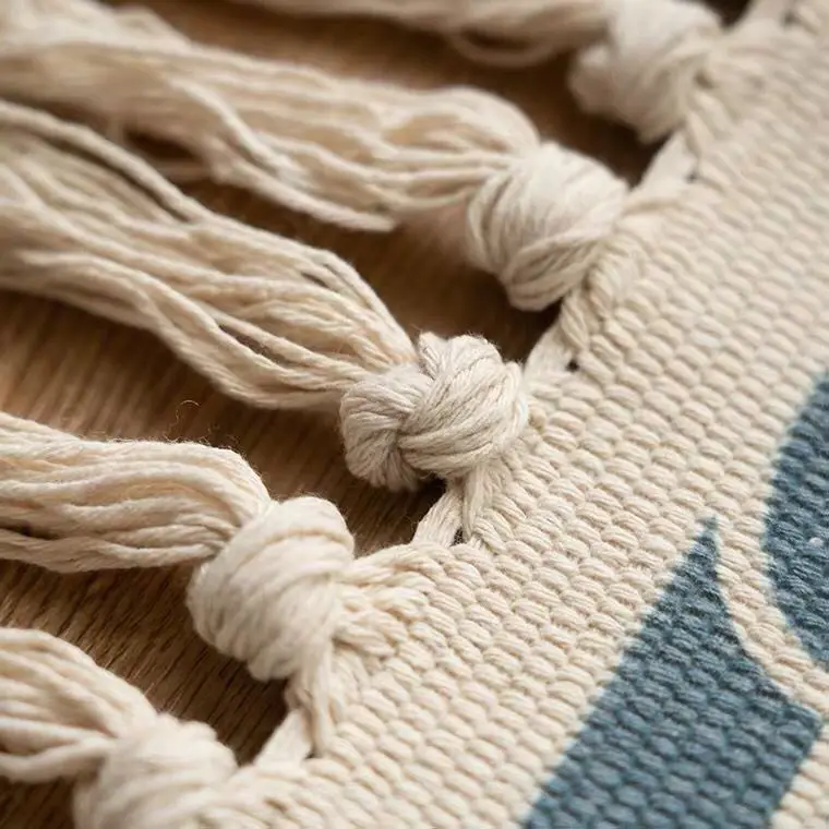Nordic Cotton And Linen Rug Floor Ethnic Style Carpet Door Tassel Foot Small Bedroom Non-slip Geometric For Living Room | Дом и сад