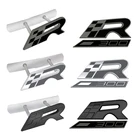 Черная версия, Металлическая Автомобильная наклейка с надписью R решетка, наклейка с эмблемой корпуса для SEAT CUPRA 300 Leon 5f Ibiza 6j, аксессуары