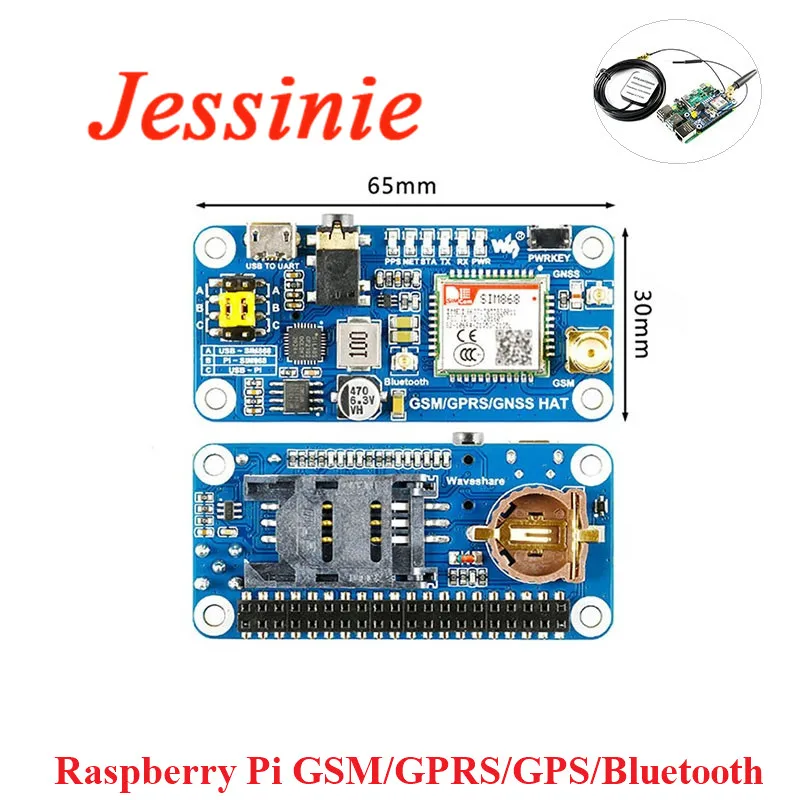Фото Raspberry Pi GSM/GPRS/GPS/BLE SIM868 Development Module Expansion Board Compatible with for Arduino 4B Zero Электронные Raspberry Pi GSM/GPRS/GPS/BLE SIM868 Development Module Expansion Board Compatible with for Arduino 4B Zero Электронные