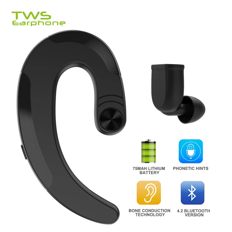 Наушники с костной проводимостью bluetooth наушники беспроводные микрофоном