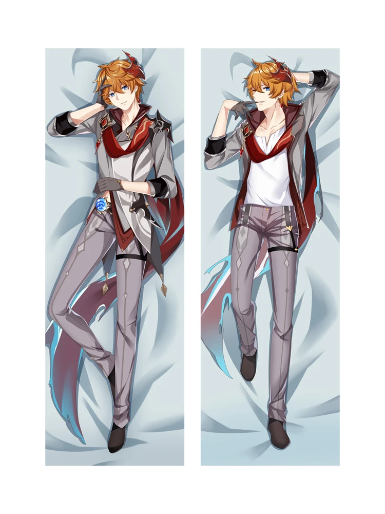 Тартаглия детская игра Genshin Impact Zhongli Подушка Dakimakura чехол домашнее постельное