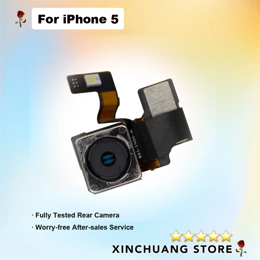 Оригинальная качественная задняя камера для Apple iPhone 5 5S 5C крышка камеры гибкий