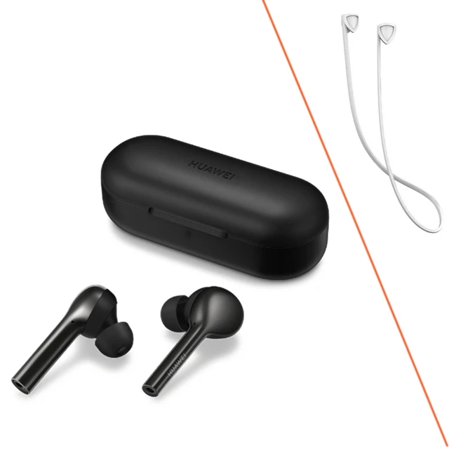 huawei FreeBuds Lite TWS, беспроводные Bluetooth наушники, 12 часов в уши, с зарядным устройством, двойной клик, IP54, водонепроницаемые - Цвет: B add White strap