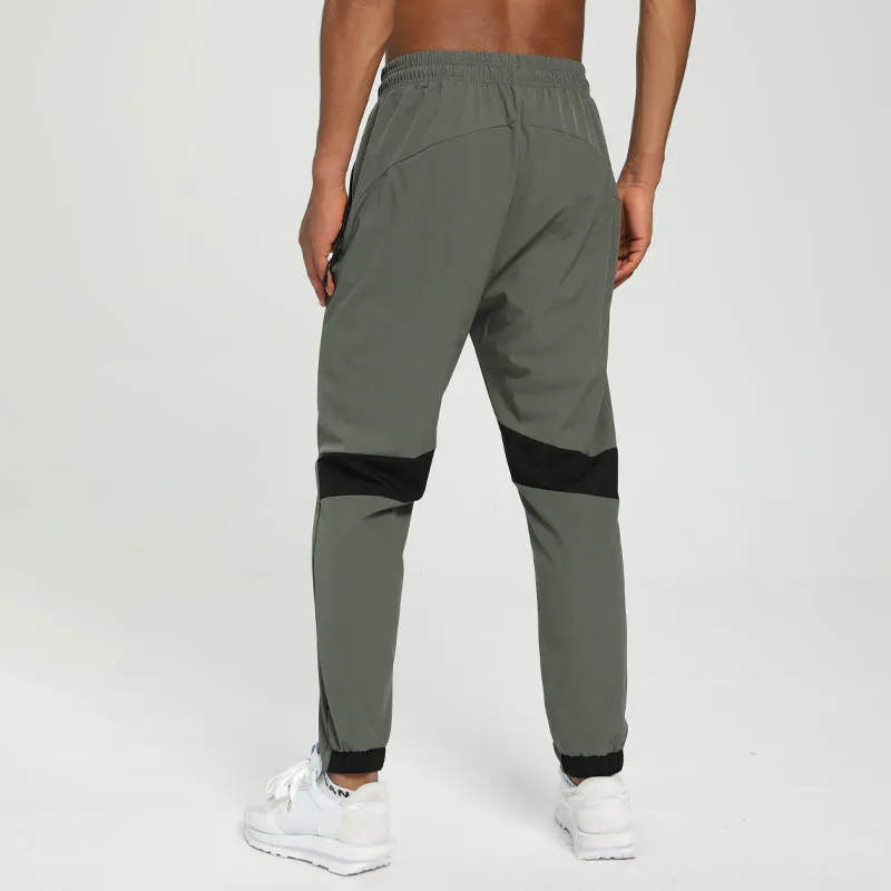 Running Trousers Men Fitness Elastic Waist Joggers Sport Pants 2021 Zipper Pocket Tennis Training Soccer Pant Gym Sweatpant