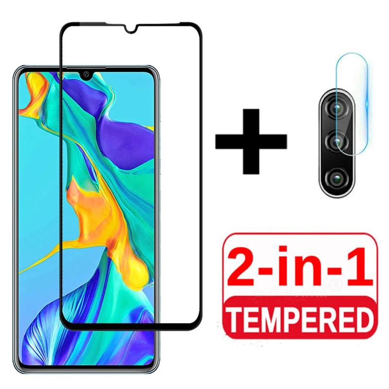 Защитное стекло 2 в 1 для huawei p30 lite защитная пленка объектива камеры защитное