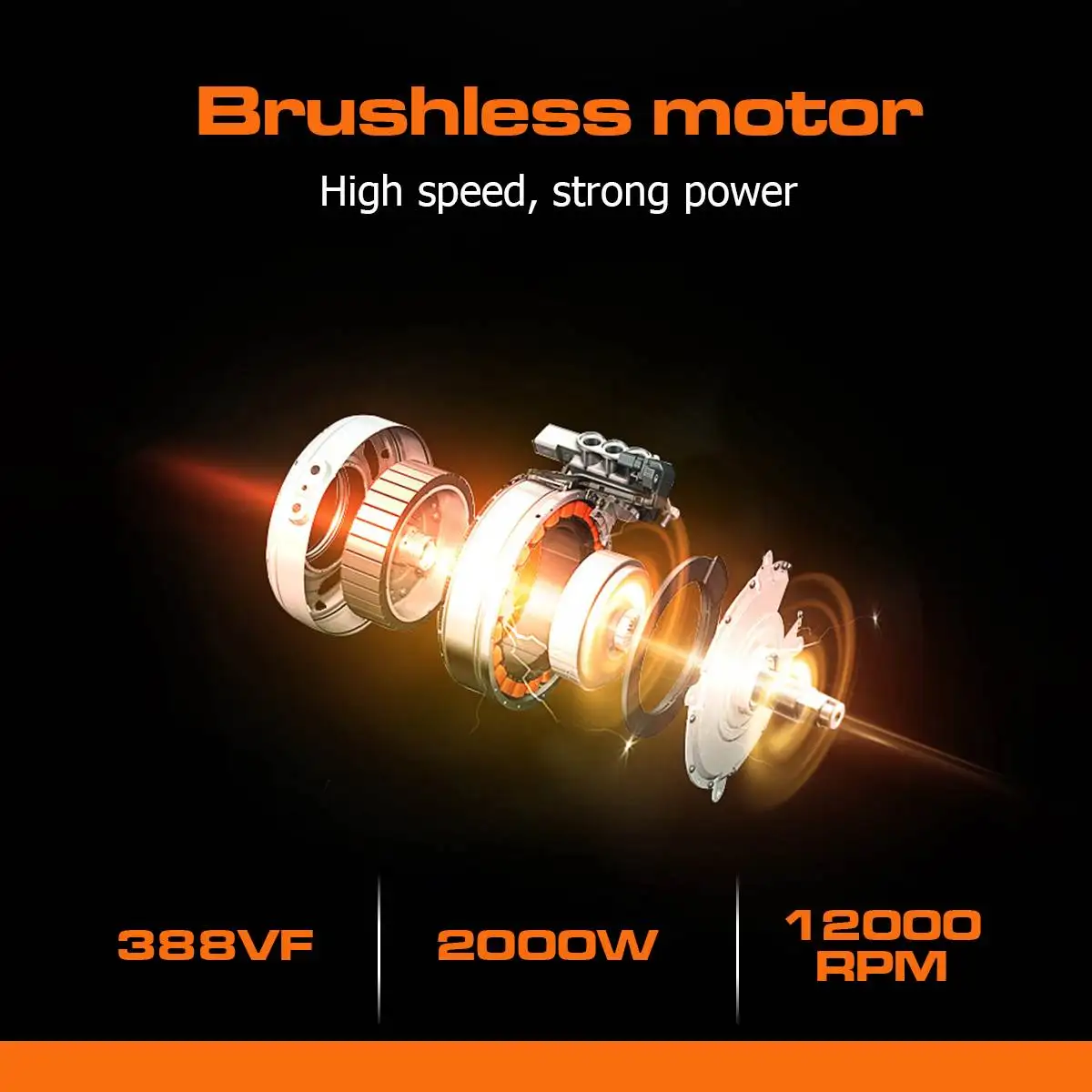388VF 850N.m Brushless Electric Impact Wrench Screwdriver 125MM Cordless Angle Grinder Tools Set for Makita 18V Battery | Инструменты