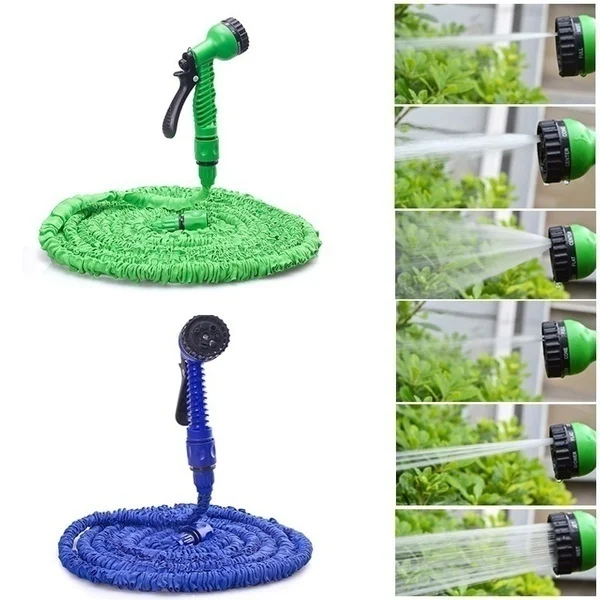 

25FT-200FT New Magic Flexible Garden Hose Expandable Watering Hose With Plastic Hoses Telescopic Pipe With Spray Gun To Watering