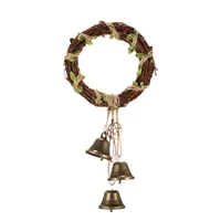 wind bell rattan weaving hemp rope vintage decoration witchcraft attractive durable wind chime ornament for door window
