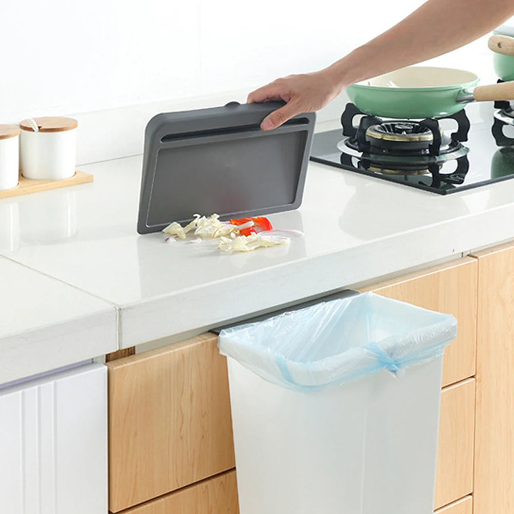 Настенный Кухня мусорный бак Пластик мусорное ведро отходов переработки