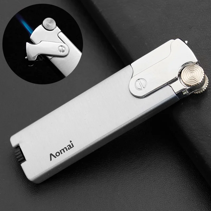 

Metal Lighter Torch Portable Grinding Wheel Windproof Gas Lighters Smoking Accessories Cigar Butane Lighters Gadgets For Men