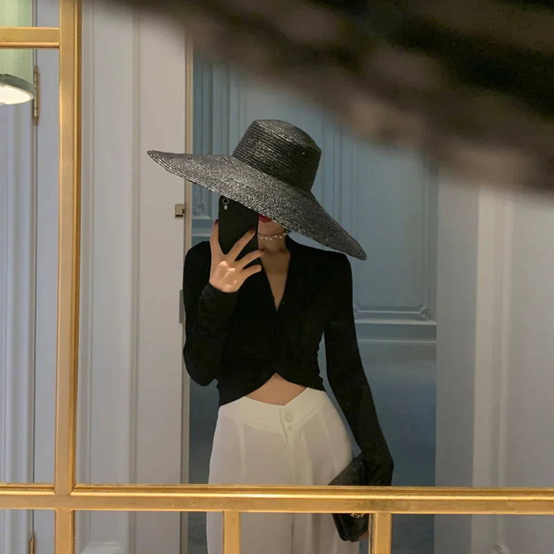 

2021 Retro Jumpers Skinny Slim Holiday Casual Spring New Fashion Chic Knot Women Sweater Pullovers Deep V-Neck Knitted Crop Tops