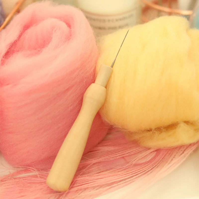 Nonvor 4 шт./лот Diy шерстяные иглы для валяния карманные инструменты деревянные с