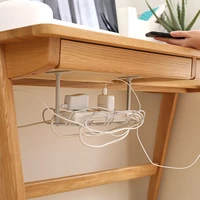 under desk home living room storage rack cable management tray wire cord power strip adapter organizer shelf for office bj