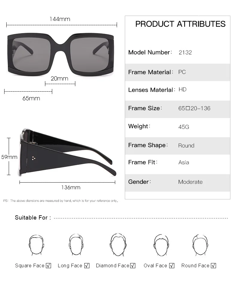 

Square Sunglasses Women White Black Mirror Rivet Sun Glasses New Brand Men Eyewear Female Vintage Wide Leg Shades