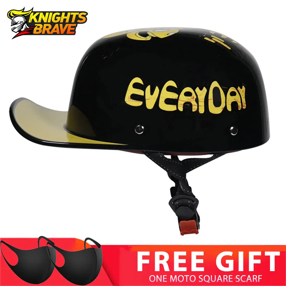 

ORZ Motorcycle Helmet Half Face Casco Moto Vintage Safety Protection Motorcycle Open Face Capacete Helmet Chopper Biker Helmet