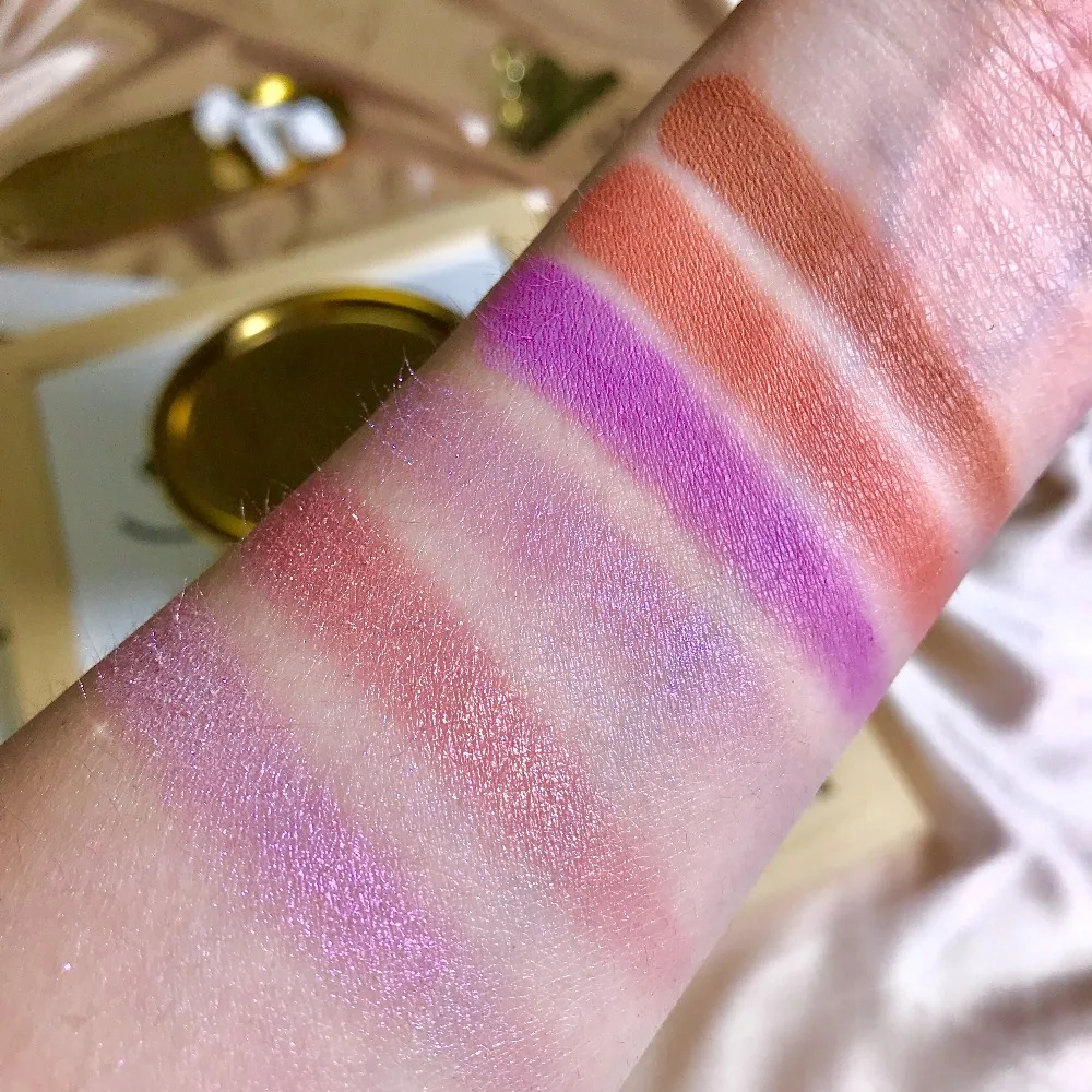 6 цветов блестящие тени для макияжа Pallete Shimmer матовые тени для век палитра блеск бриллиант highlighter пудра пигментная косметика