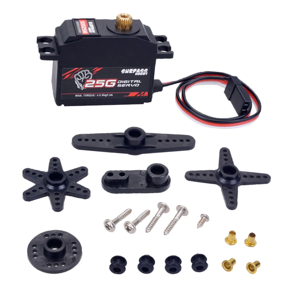 

25g High Servo for 1/12 RC Buggy Boat Helicopter Airplane DIY
