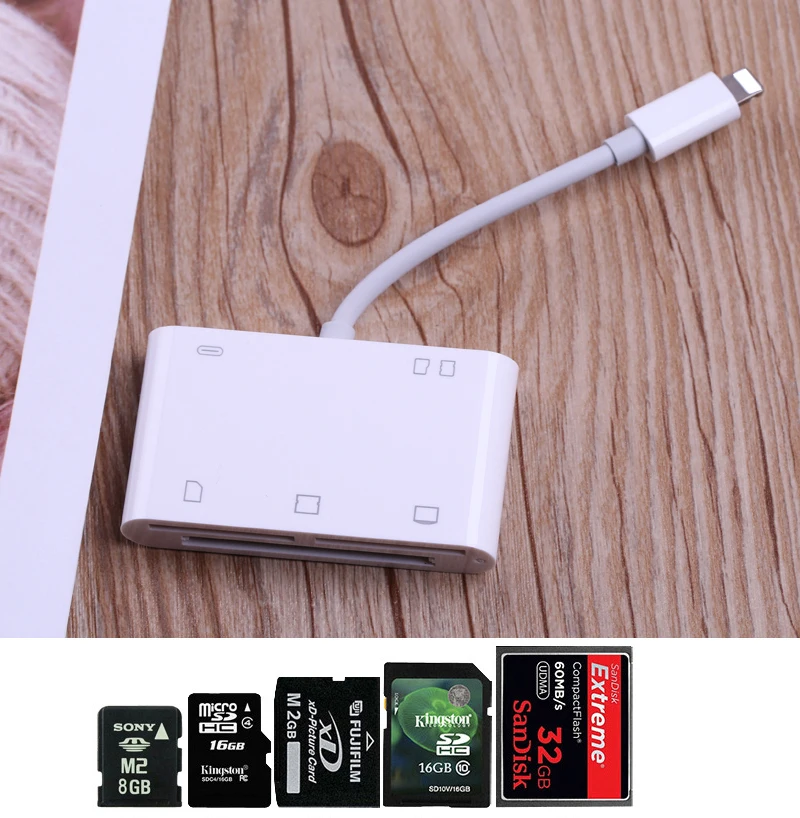 6в1 SD TF CF кардридер цифровая камера комплект подключения OTG адаптер для iPhone 11 PRO X XS