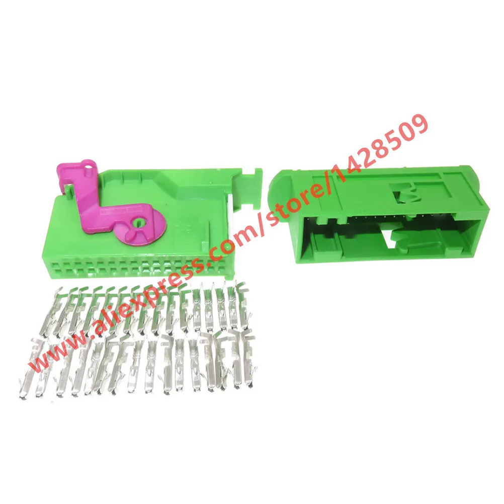 Комплект 32 pin 1J0972977C 1J0972977D разъем ecu для Audi VW Seat Skoda инструмент приборная панель