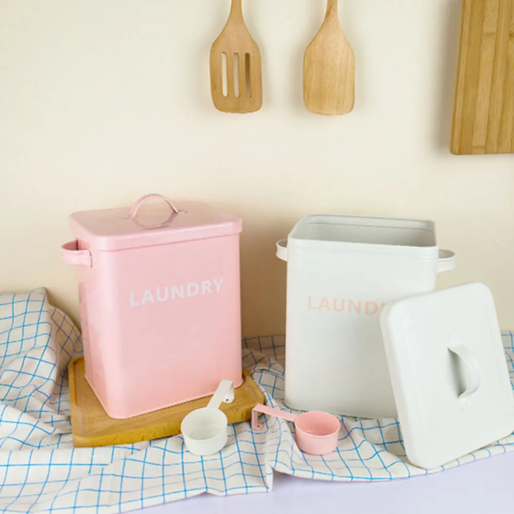 

1pc Iron Large Capacity Storage Pail Food Storage Bucket Multipurpose Box