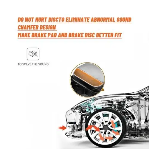 Передние керамические тормозные колодки 4 шт. подходят для Toyota 4runner 1996-2002 Tacoma 1995-1998