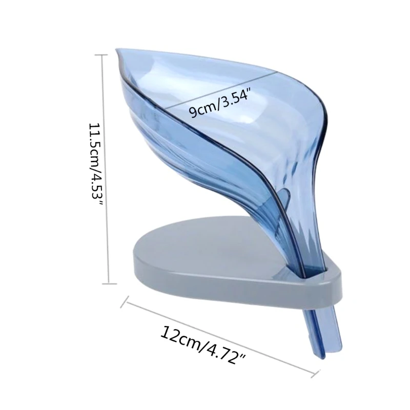 

2021 New Leaf Shape Soap Box -Self Draining Soap Holder - Leafology Decorative Drainage S