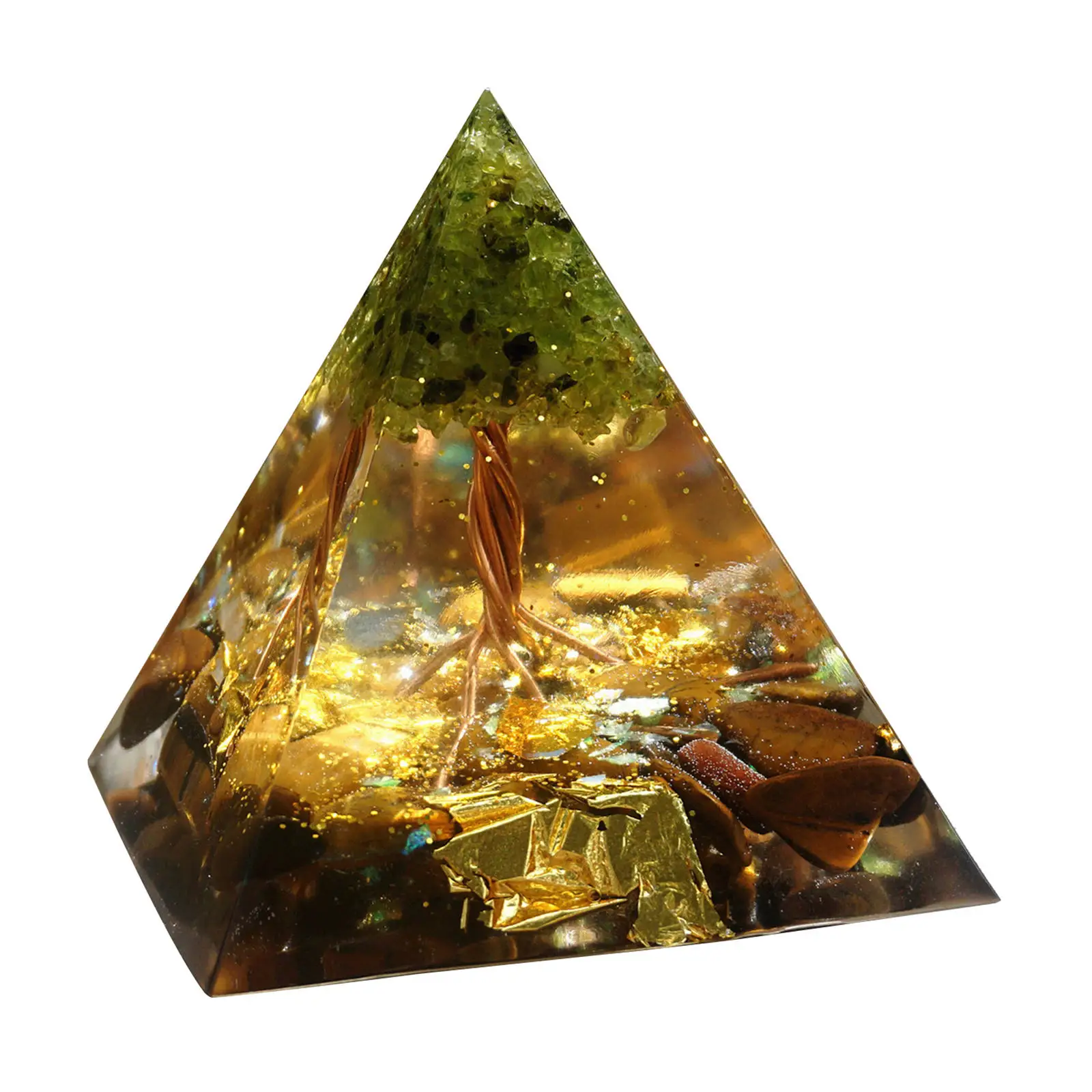 

Пирамида Orgone Crystal, дерево жизни, кристалл положительной энергии для йоги
