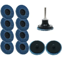10pc 2 inch 50mm flat flap disc roll lock grinding sanding wheels with holder for angle grinder abrasive tools