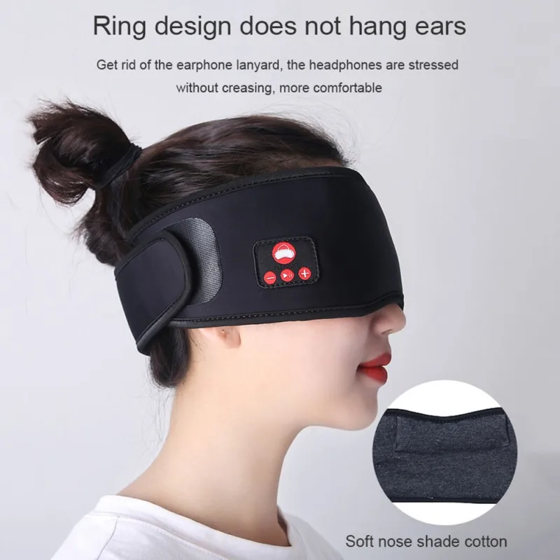 Беспроводная маска для сна глаз Bluetooth 5 0 3D стерео спящие глаза покрытие оттенки