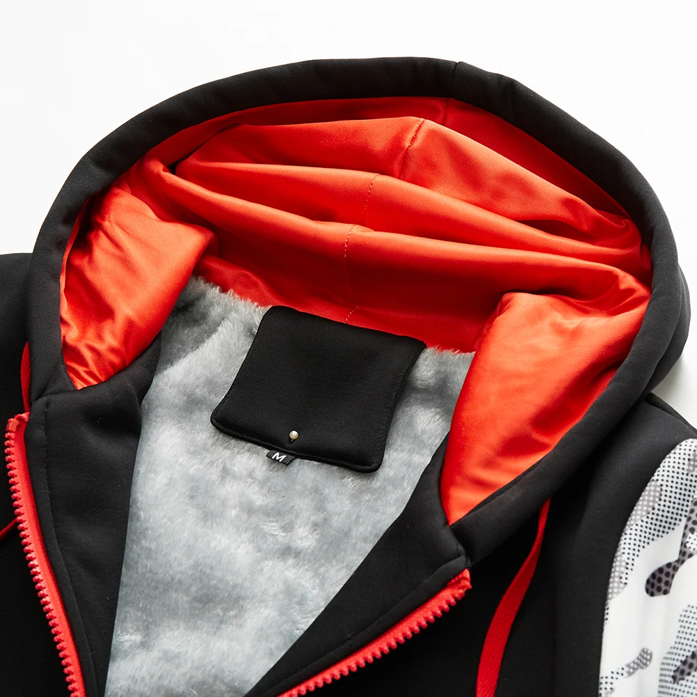 

Professional private customized camouflage plus velvet padded jacket fashion warmth Harajuku hip-hop punk street casual