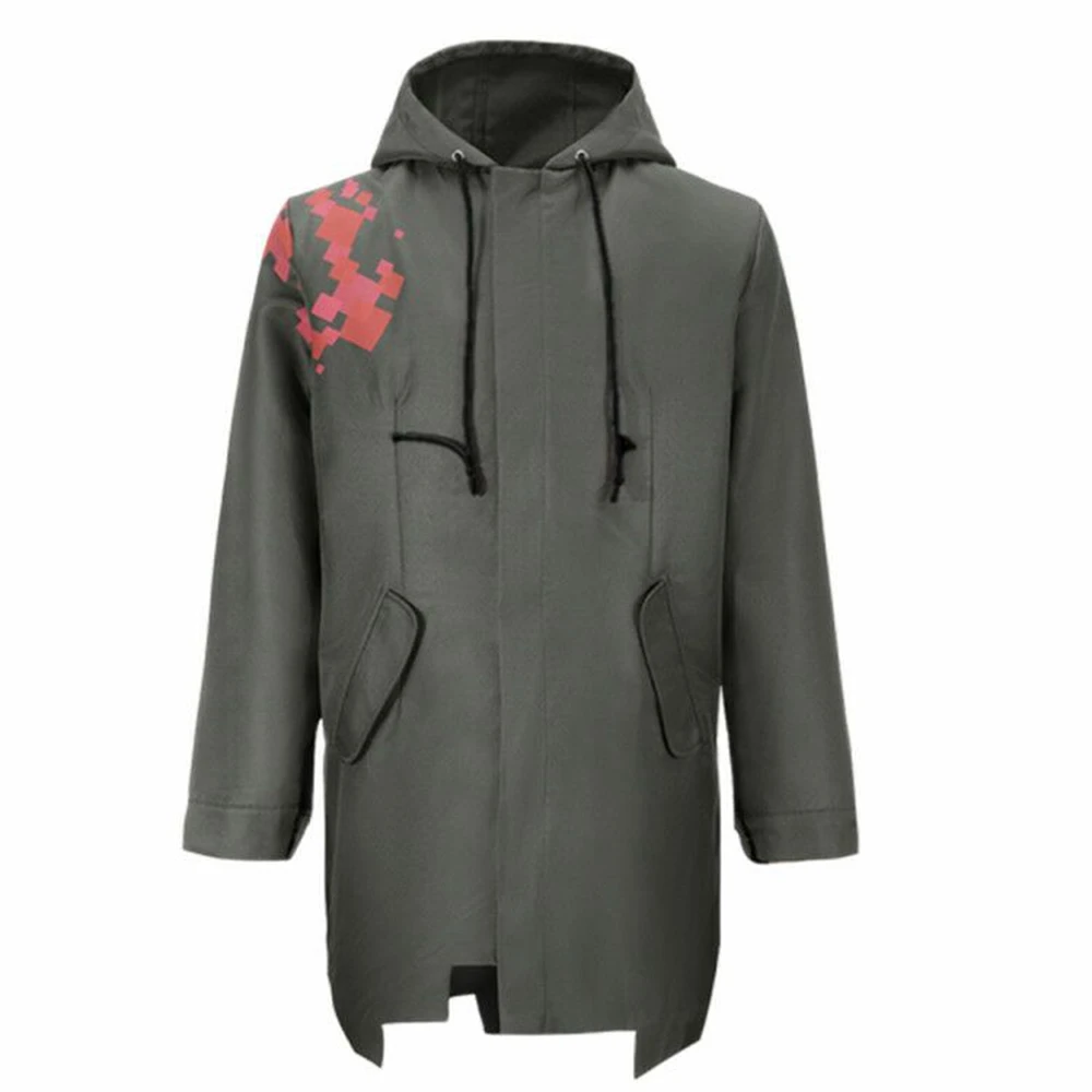 

Anime Super Danganronpa 2 Nagito Komaeda Nagito Army Green Jacket Coat Uniform Men Hoodies T Shirt Cosplay Costume Trench