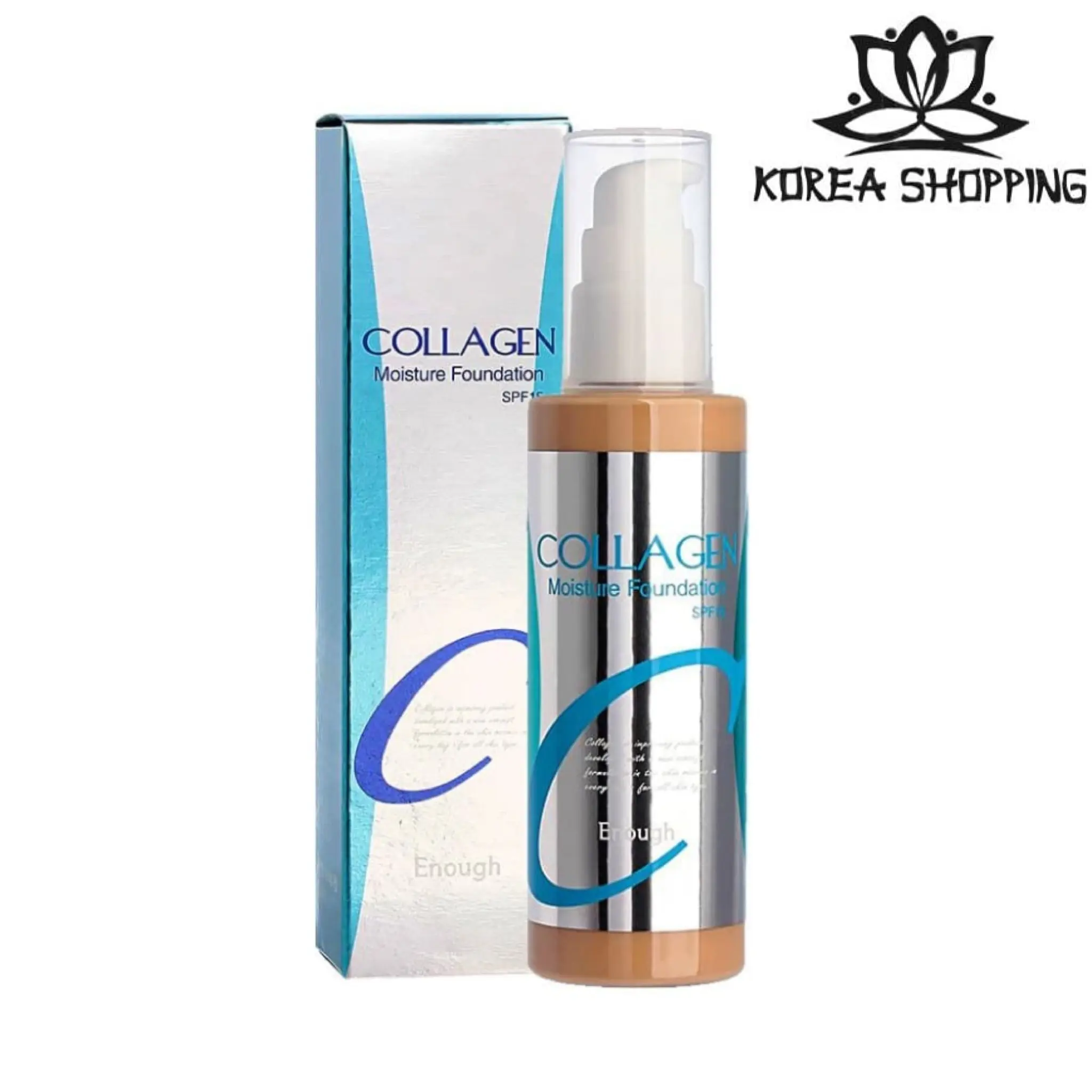 Увлажняющий тональный крем с коллагеном Enough Collagen Moisture Foundation SPF 15. ОРИГИНАЛ 100%.