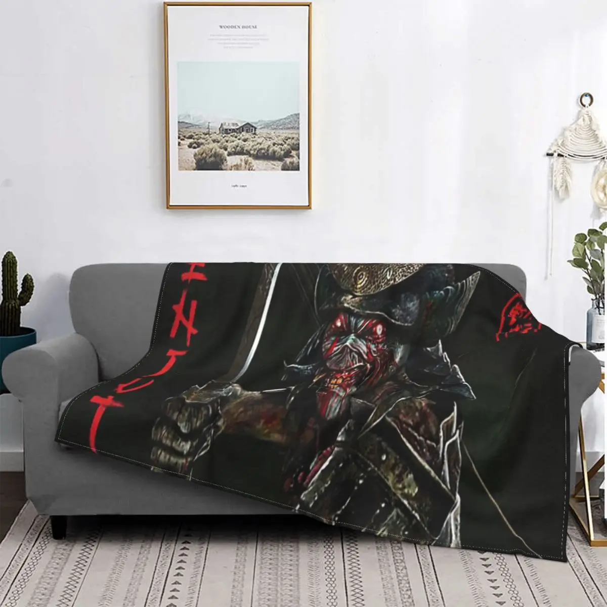 

Manta Senjutsu de color negro, colcha a cuadros para cama, manta de muselina 150, colchas de verano