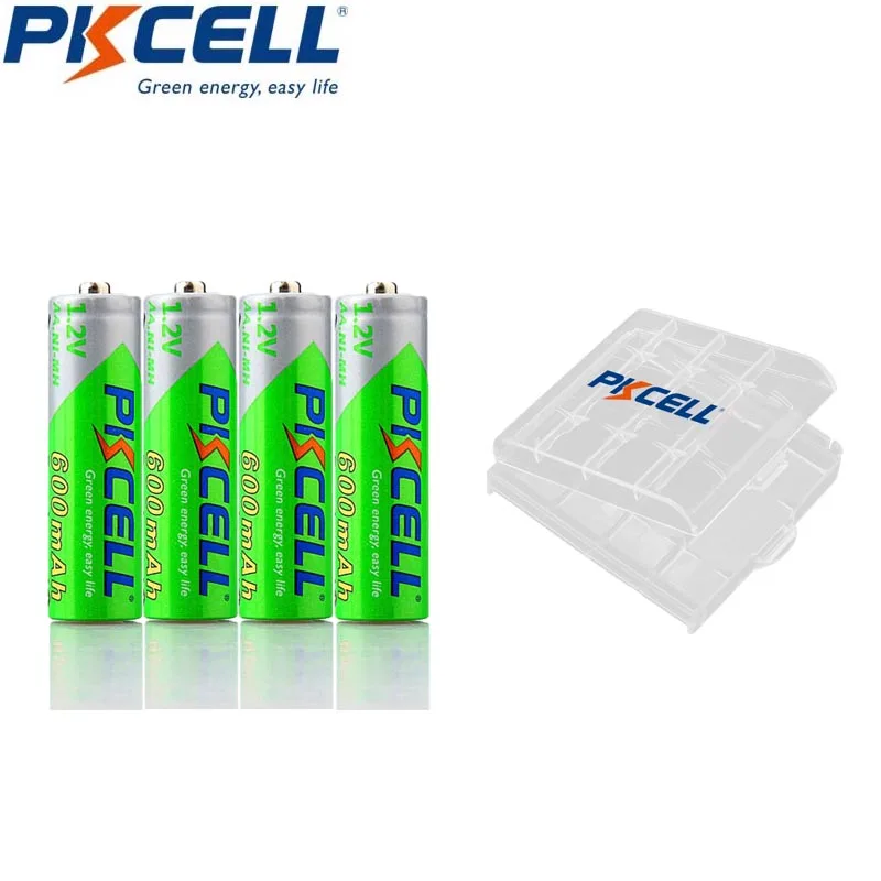 Аккумуляторы PKCELL AAA 1 2 в 600 мА · ч 4 шт.|aaa 1.2v|rechargeable battery aaabattery aaa |