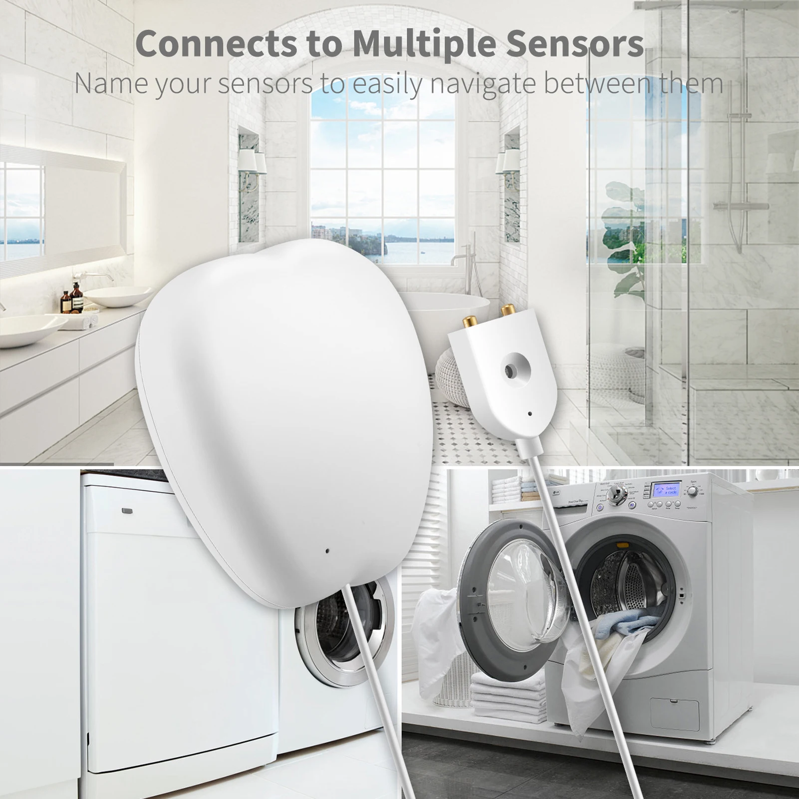 

Tuya WIFI Интеллектуальный инструмент для сигнализации уровня воды монитор уровня воды Дистанционное оборудование для мониторинга Дома Детек...