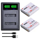 NB-6L NB6L NB-6LH NB6LH аккумулятор светодиодный зарядное устройство с двумя USB-портами типа C для Canon PowerShot SX240 SX275 SX280 SX510 SX500 D30 S90