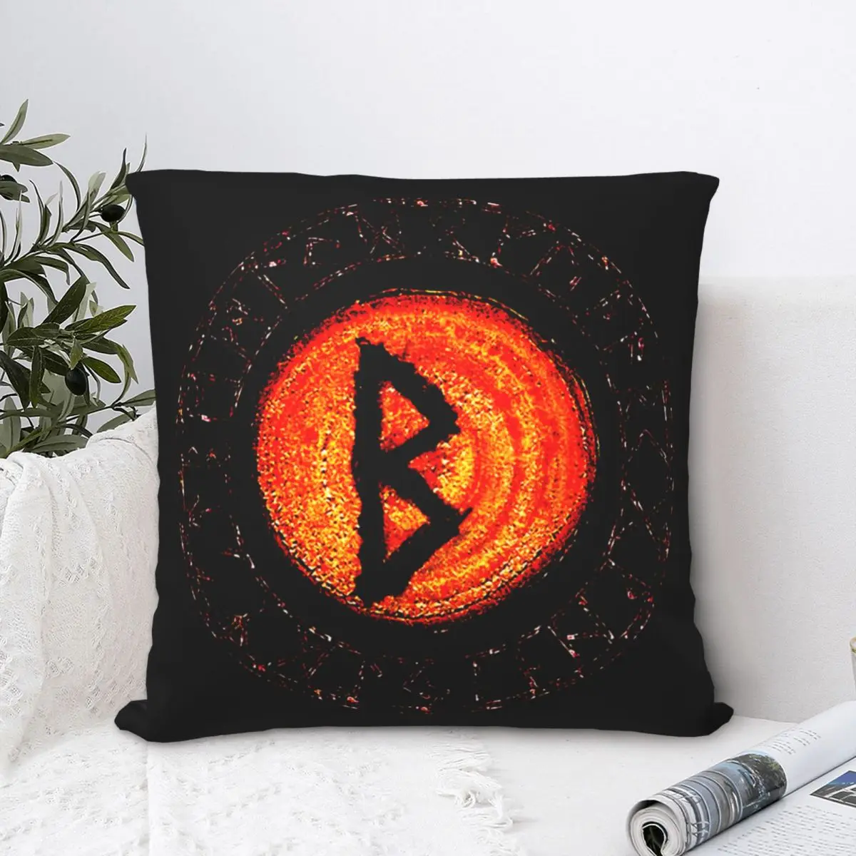 

Berkano Старший ФУТАРК Rune, декоративная подушка для фотостула