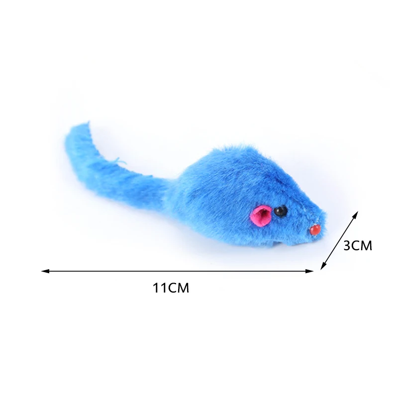 

Bite Resistant Mice Toy Mini Colorful Cat Toys Plush False Mouse Toys For Cats Kitten Animal Funny Playing Pet Cat Supplies