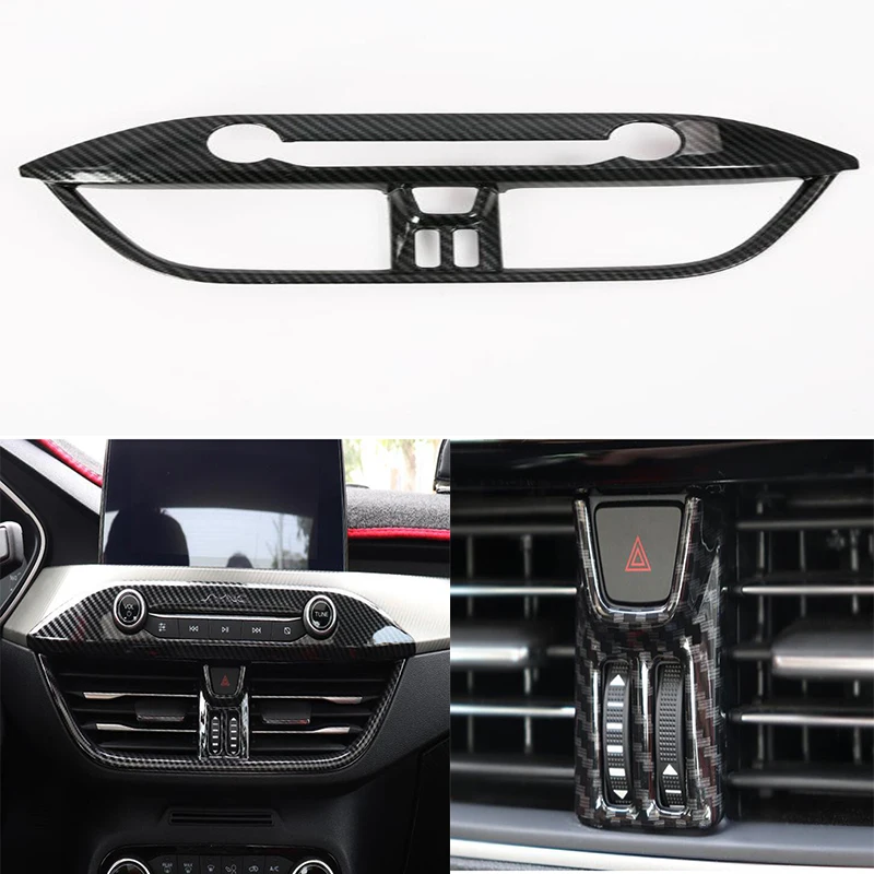 DNHFC Автомобильная панель управления кондиционера украшение из углеродного