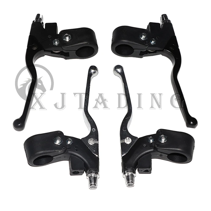 

1 Pair Alloy 22mm Right Dual Twin Left Handle Brake Levers For Pocket Bike Mini Moto bike brake parts