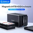 ORICO NS серии 3,5 ''4 Bay USB3.0 HDD док-станция Поддержка 64 ТБ HDD чехол 5 Гбитс UASP с 78 Вт адаптер питания HDD корпус