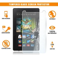 for amazon fire hd 10 2015 with alexa tablet tempered glass screen protector 9h premium scratch resistant film cover